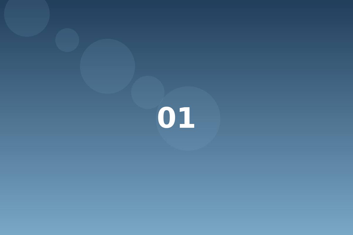 Blue gradient with overlapping circles