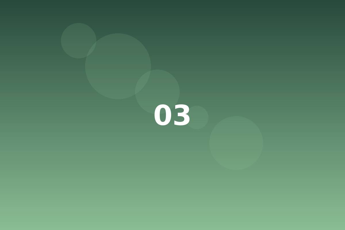 Green gradient with overlapping circles